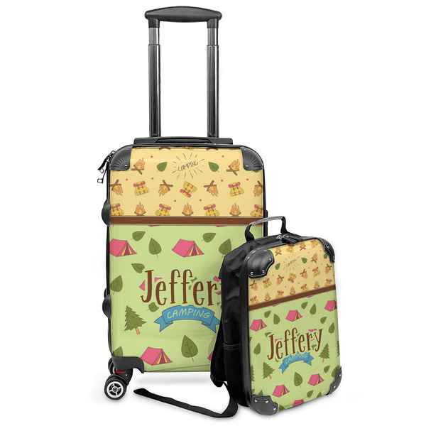 Custom Summer Camping Kids 2-Piece Luggage Set - Suitcase & Backpack (Personalized)