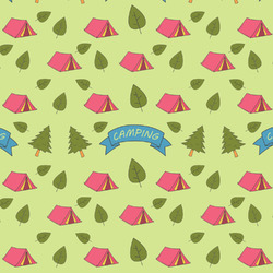 Summer Camping Fabric by the Yard