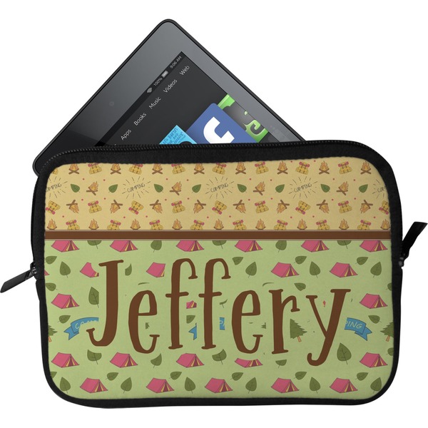 Custom Summer Camping Tablet Case / Sleeve - Small (Personalized)