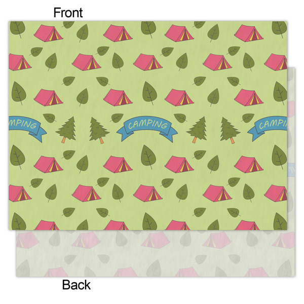 Summer Camping Tissue Paper - Heavyweight - Medium - Front & Back