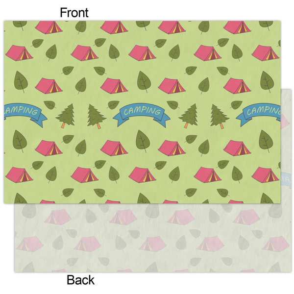 Summer Camping Tissue Paper - Heavyweight - XL - Front & Back