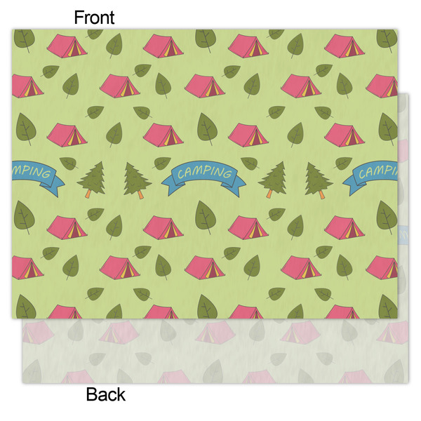 Summer Camping Tissue Paper - Lightweight - Medium - Front & Back