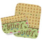 Summer Camping Two Rectangle Burp Cloths - Open & Folded
