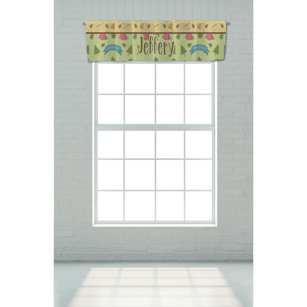 Summer Camping Valance - On window