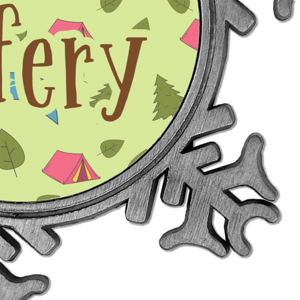 Summer Camping Vintage Snowflake - Detail