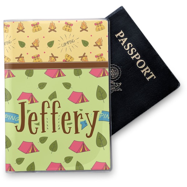 Custom Summer Camping Vinyl Passport Holder (Personalized)