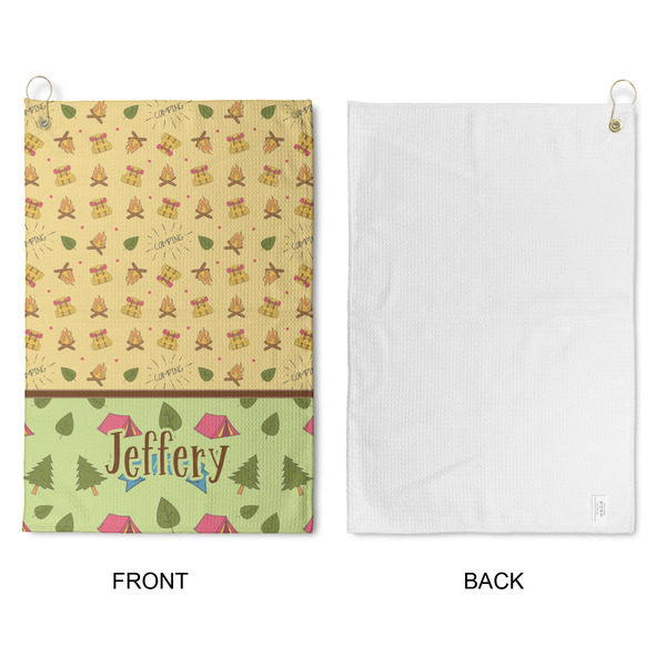 Summer Camping Waffle Weave Golf Towel - Approval