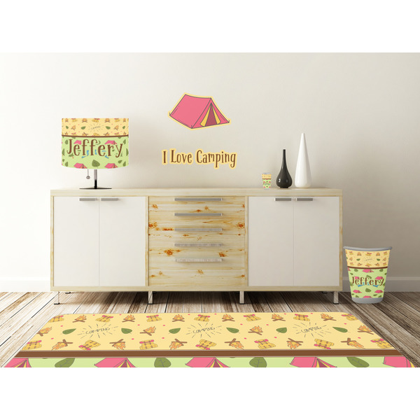 Summer Camping Wall Graphic Decal Wooden Desk