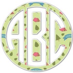 Summer Camping Monogram Decal - Small (Personalized)