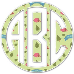 Summer Camping Monogram Decal - Custom Sizes (Personalized)