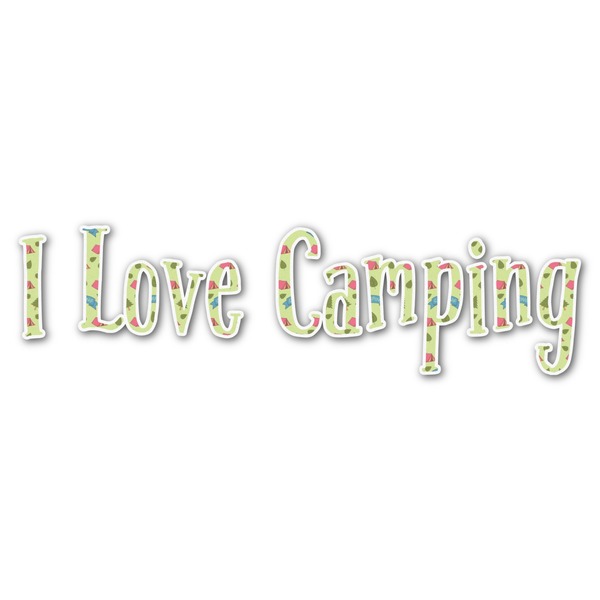 Custom Summer Camping Name/Text Decal - Large (Personalized)