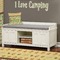 Summer Camping Wall Name Decal Above Storage bench