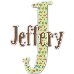 Summer Camping Name & Initial Decal - Up to 12"x12" (Personalized)