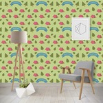 Summer Camping Wallpaper & Surface Covering (Water Activated - Removable)