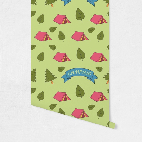 Summer Camping Wallpaper on Wall
