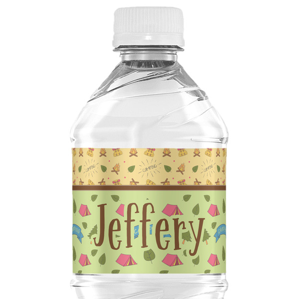 Custom Summer Camping Water Bottle Labels - Custom Sized (Personalized)