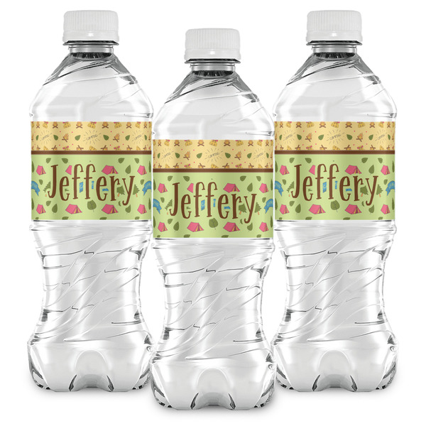 Summer Camping Water Bottle Labels - Front View