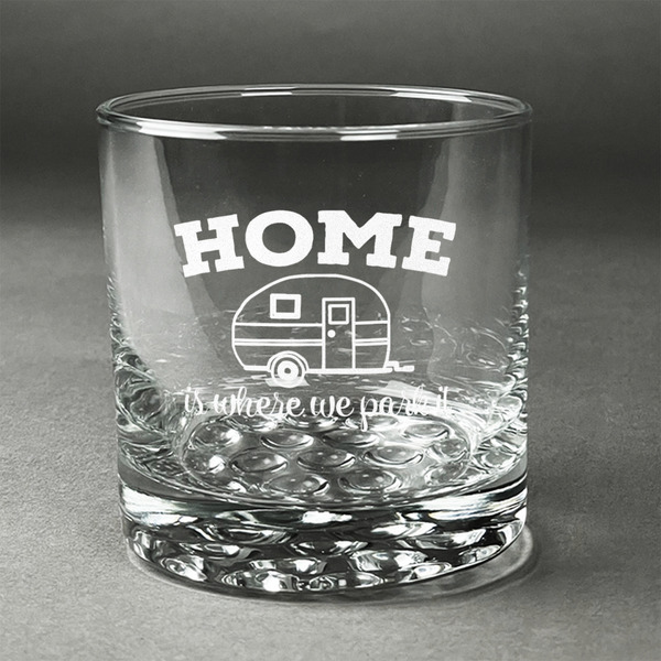 Custom Summer Camping Whiskey Glass - Engraved