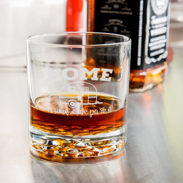 Summer Camping Whiskey Glass - Jack Daniel's Bar - in use