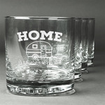 Summer Camping Whiskey Glasses (Set of 4)
