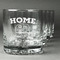 Summer Camping Whiskey Glasses Set of 4 - Engraved Front