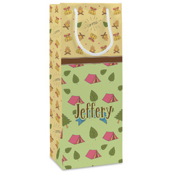 Summer Camping Wine Gift Bags - Matte (Personalized)