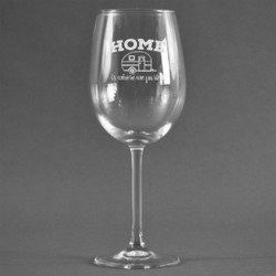 Summer Camping Wine Glass - Engraved