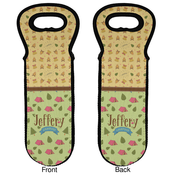Summer Camping Wine Tote Front & Back