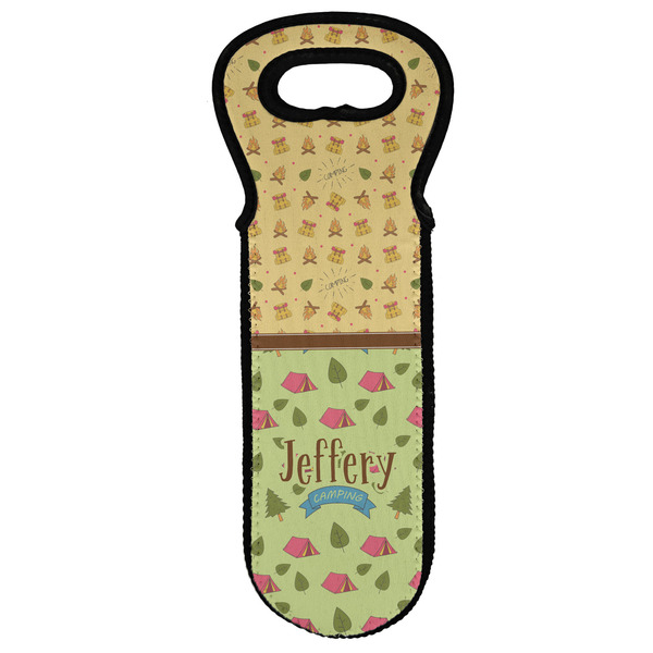 Custom Summer Camping Wine Tote Bag (Personalized)