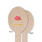 Summer Camping Wooden Food Pick - Oval - Single Sided - Front & Back