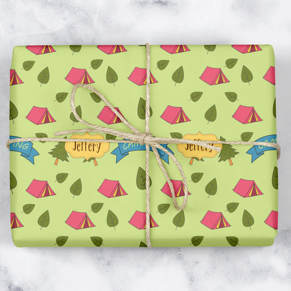 Custom Summer Camping Wrapping Paper (Personalized)