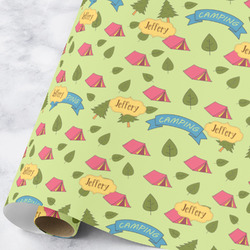 Summer Camping Wrapping Paper Roll - Large (Personalized)