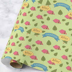 Summer Camping Wrapping Paper Roll - Large - Matte (Personalized)