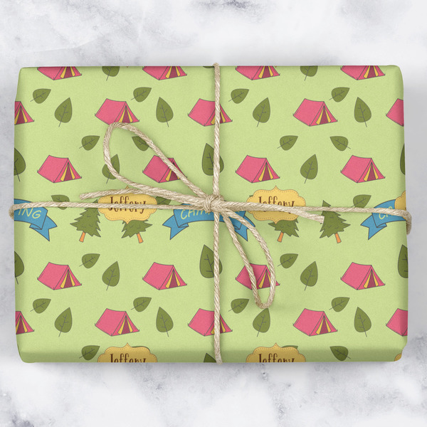 Summer Camping Wrapping Paper Roll - Matte - Wrapped Box