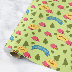 Summer Camping Wrapping Paper Roll - Small (Personalized)