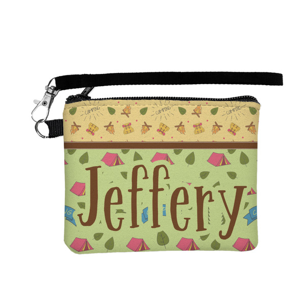 Custom Summer Camping Wristlet ID Case w/ Name or Text
