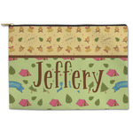 Summer Camping Zipper Pouch - Large - 12.5"x8.5" (Personalized)