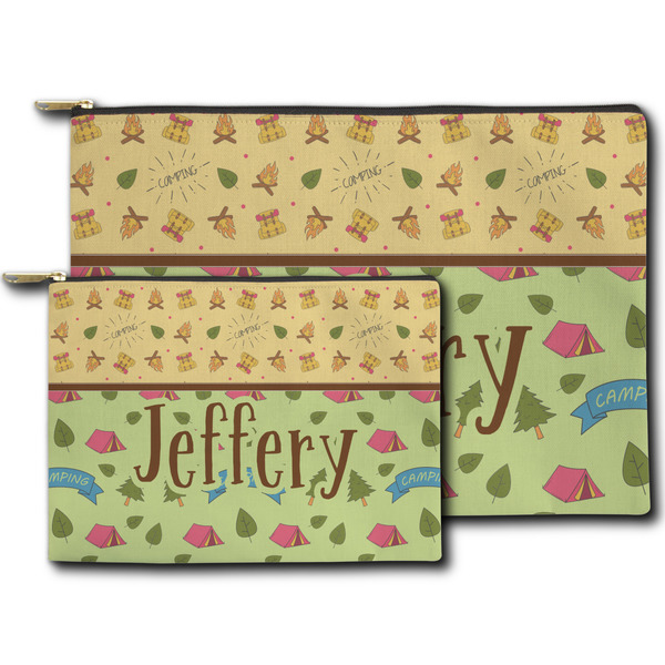 Summer Camping Zippered Pouches - Size Comparison