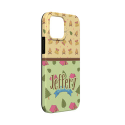 Summer Camping iPhone Case - Rubber Lined - iPhone 13 Mini (Personalized)