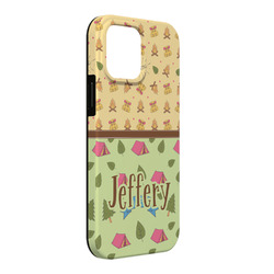 Summer Camping iPhone Case - Rubber Lined - iPhone 13 Pro Max (Personalized)