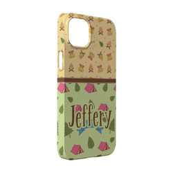 Summer Camping iPhone Case - Plastic - iPhone 14 (Personalized)