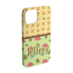 Summer Camping iPhone Case - Plastic - iPhone 15 (Personalized)