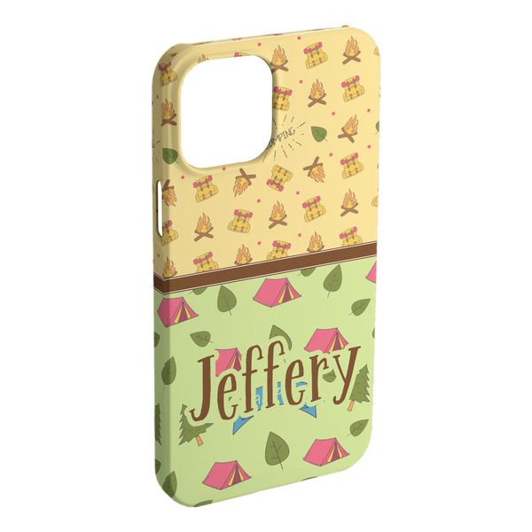 Custom Summer Camping iPhone Case - Plastic (Personalized)