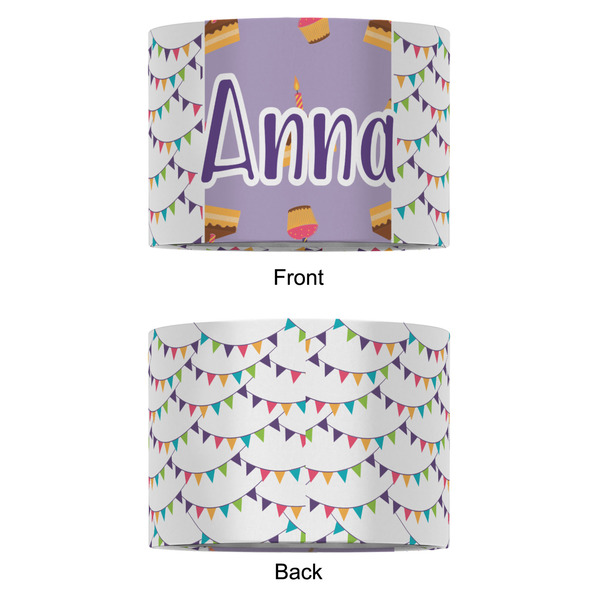 Happy Birthday 12" Drum Lampshade - APPROVAL (Fabric)