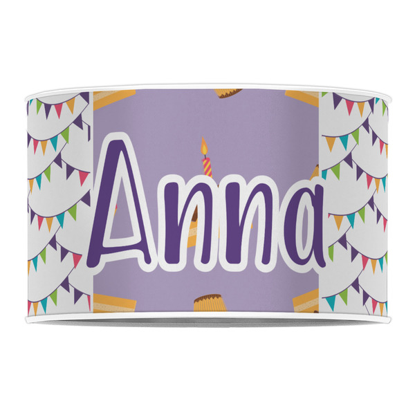 Happy Birthday 12" Drum Lampshade - FRONT (Poly Film)