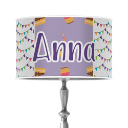 Happy Birthday 12" Drum Lamp Shade - Poly-film (Personalized)