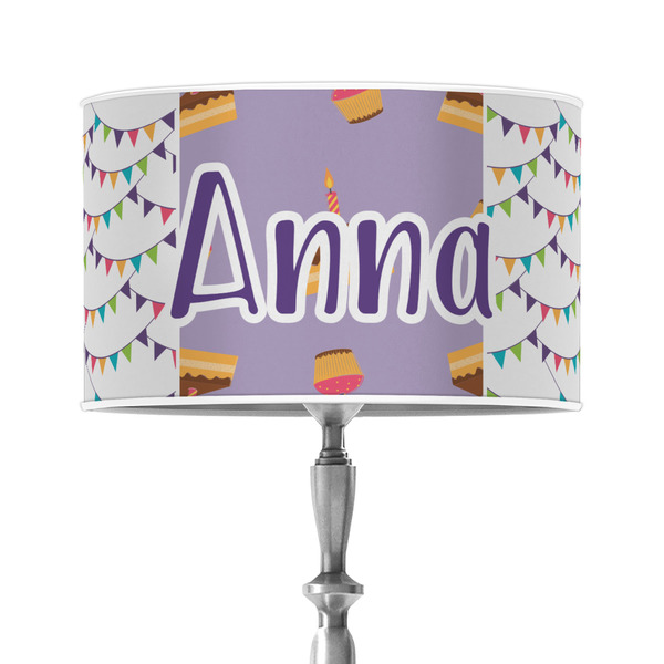 Custom Happy Birthday 12" Drum Lamp Shade - Poly-film (Personalized)