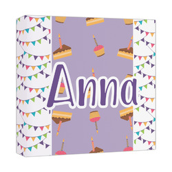 Happy Birthday Canvas Print - 12x12 (Personalized)