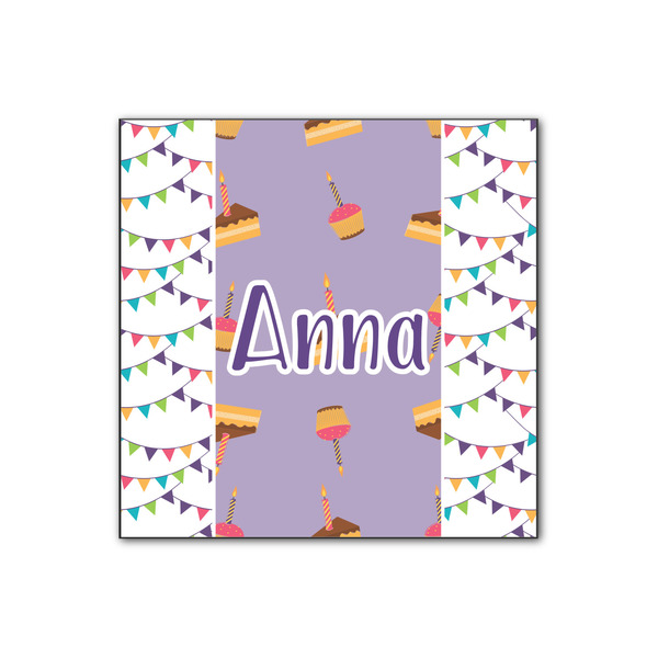 Custom Happy Birthday Wood Print - 12x12 (Personalized)