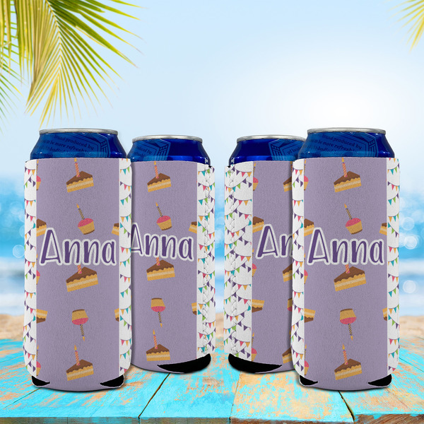 Happy Birthday 16oz Can Sleeve - Set of 4 - LIFESTYLE